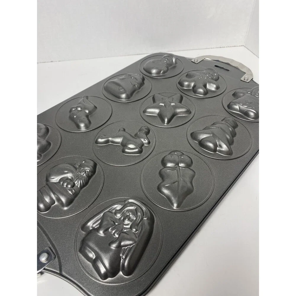 Norpro Christmas Cookie Sheet 12 Shapes Gingerbread Holiday Nonstick Baking Pan